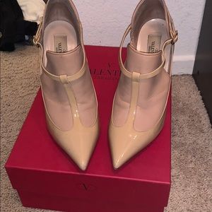 AUTHENTIC Valentino mules nude